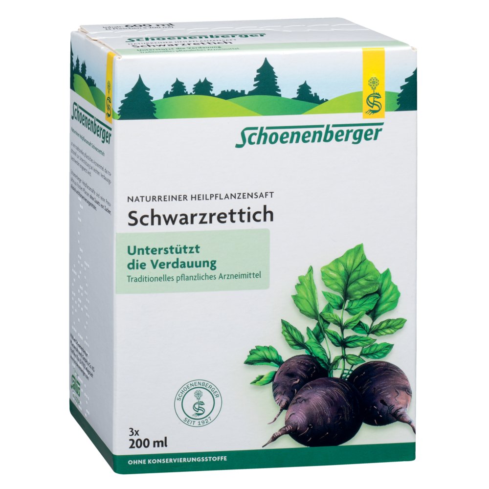 SCHWARZRETTICH Schoenenberger Heilpflanzensäfte