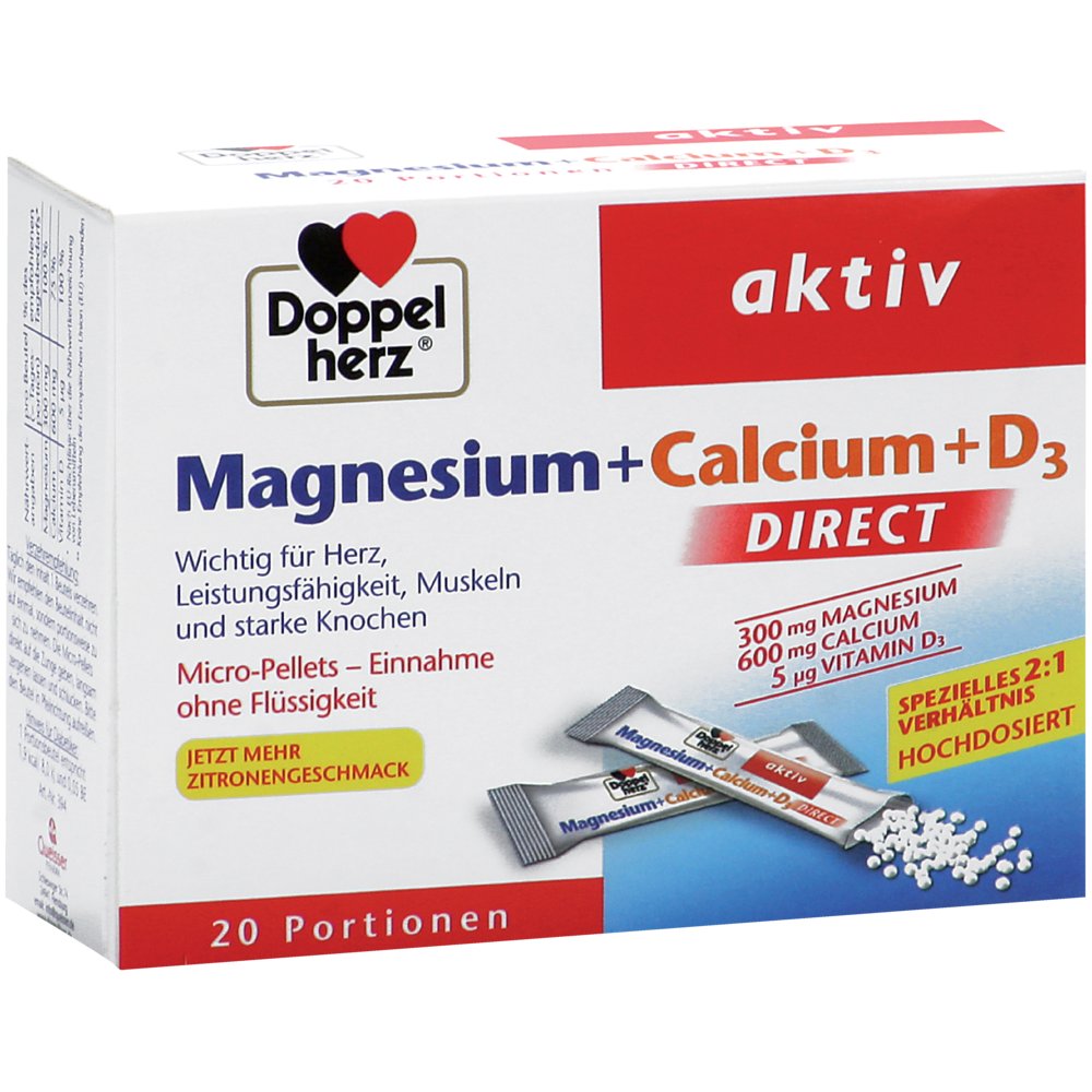 DOPPELHERZ Magnesium+Calcium+D3 DIRECT Pellets
