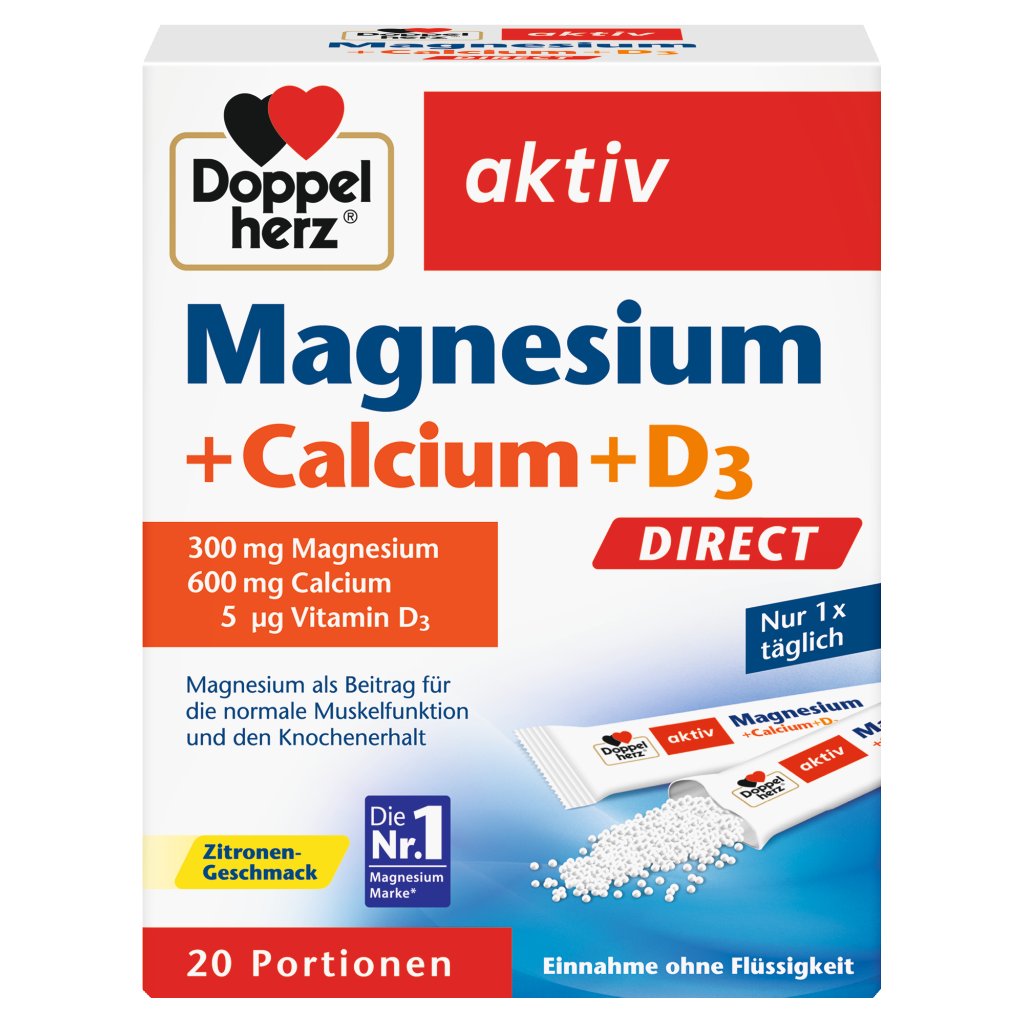 Doppelherz Magnesium + Calcium + D3 DIRECT