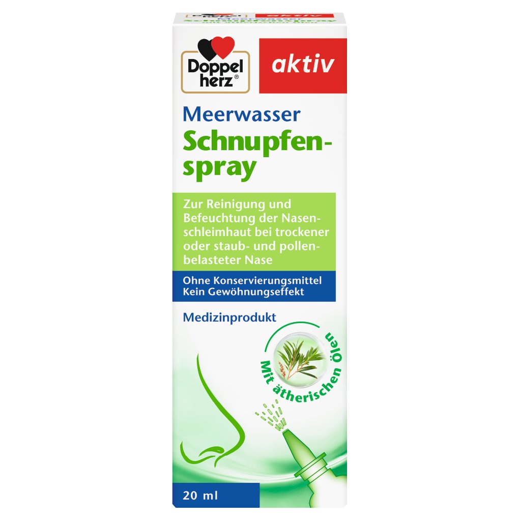 Doppelherz Meerwasser Schnupfenspray - Mit ätherischen Ölen