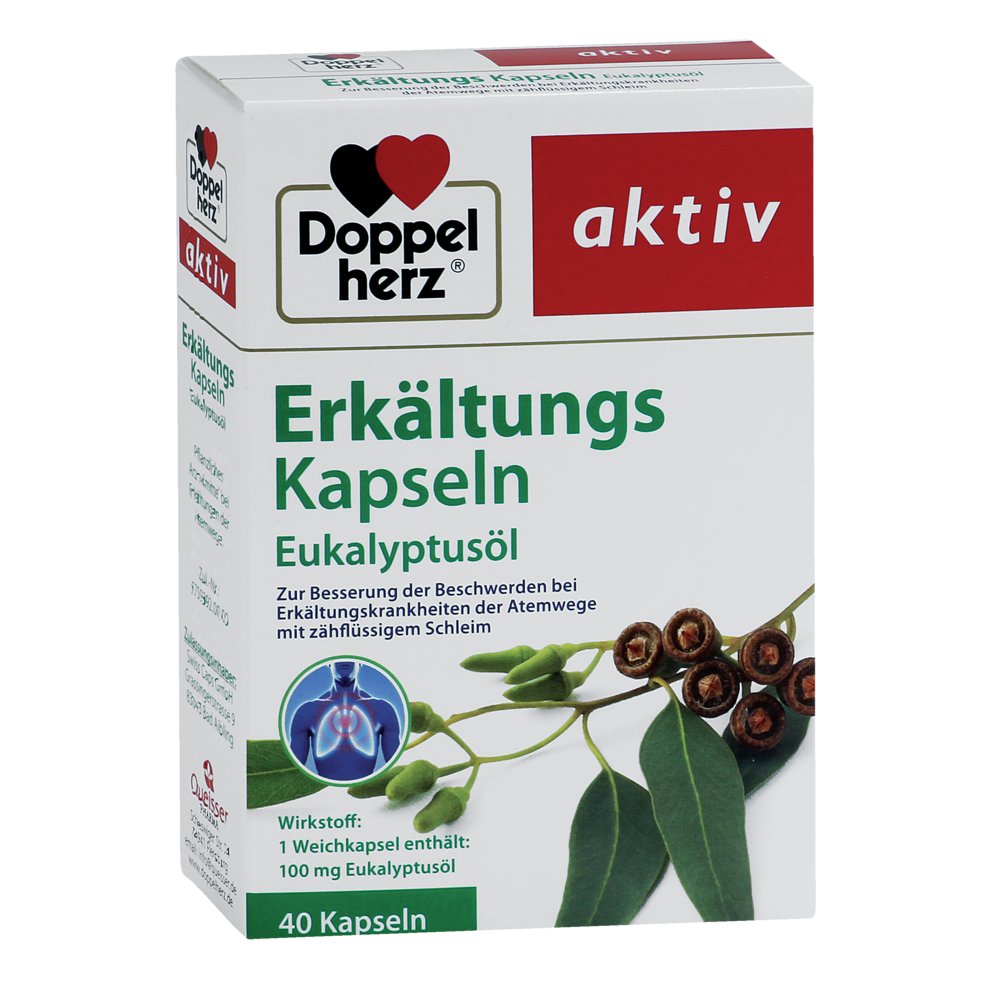 DOPPELHERZ Erkältungskapseln Eukalyptusöl