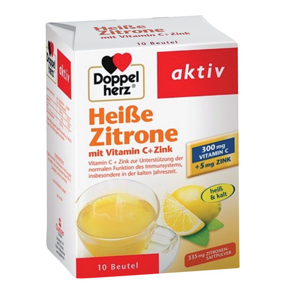 DOPPELHERZ heiße Zitrone Vitamin C+Zink Granulat