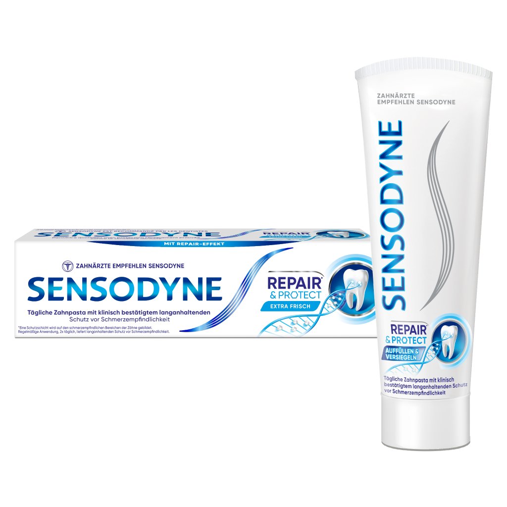 Sensodyne Zahnpasta, Repair* & Protect, schmerzempfindliche Zähne, 75 ml