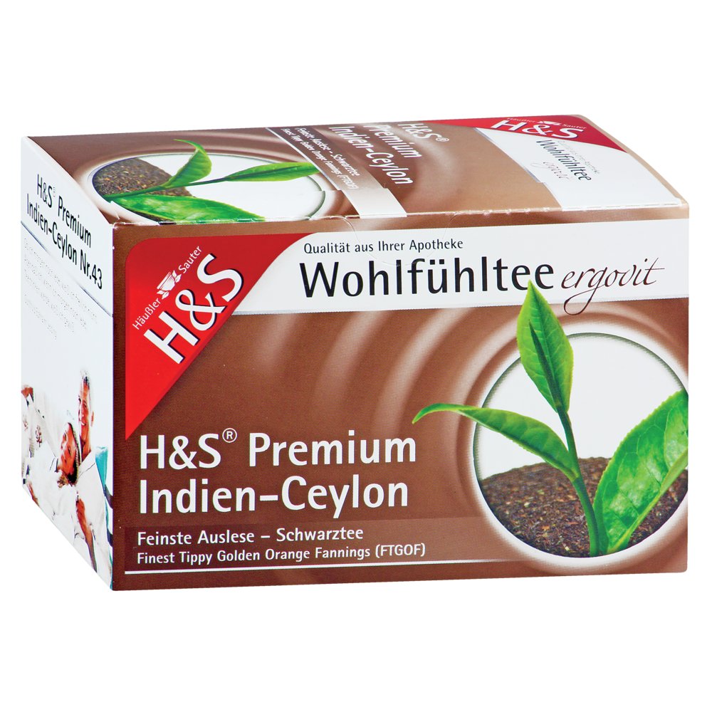 H&S Schwarztee Premium Indien-Ceylon Filterbeutel