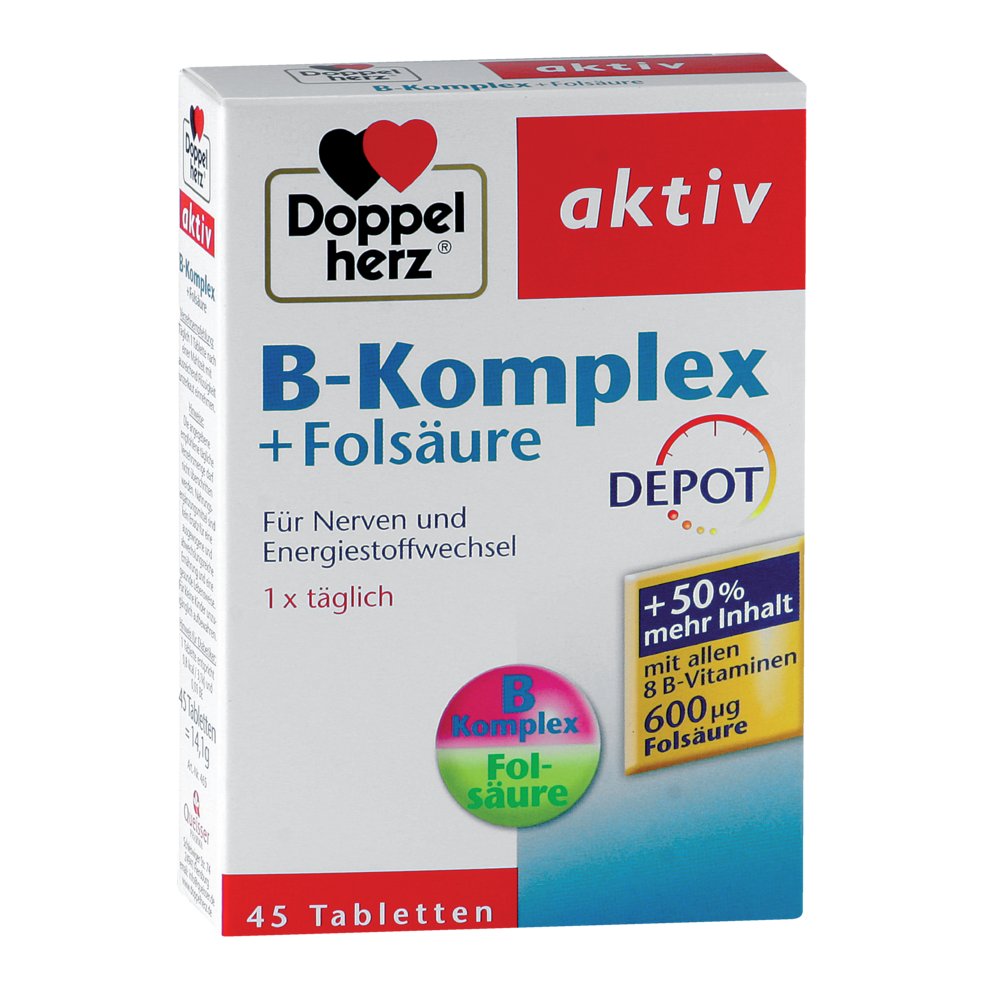DOPPELHERZ B-Komplex+Folsäure Tabletten