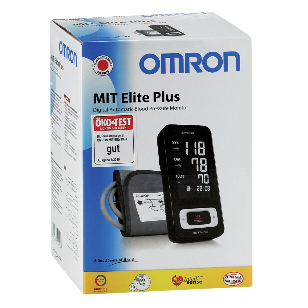 OMRON MIT Elite Plus Oberarm-Blutdruckmessgerät PC