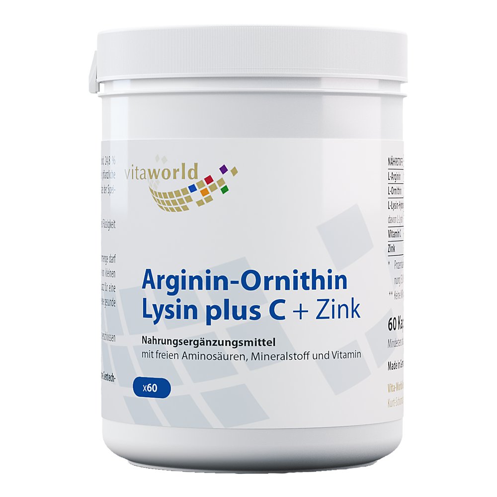 ARGININ-ORNITHIN-Lysin Plus C+Zink Kapseln