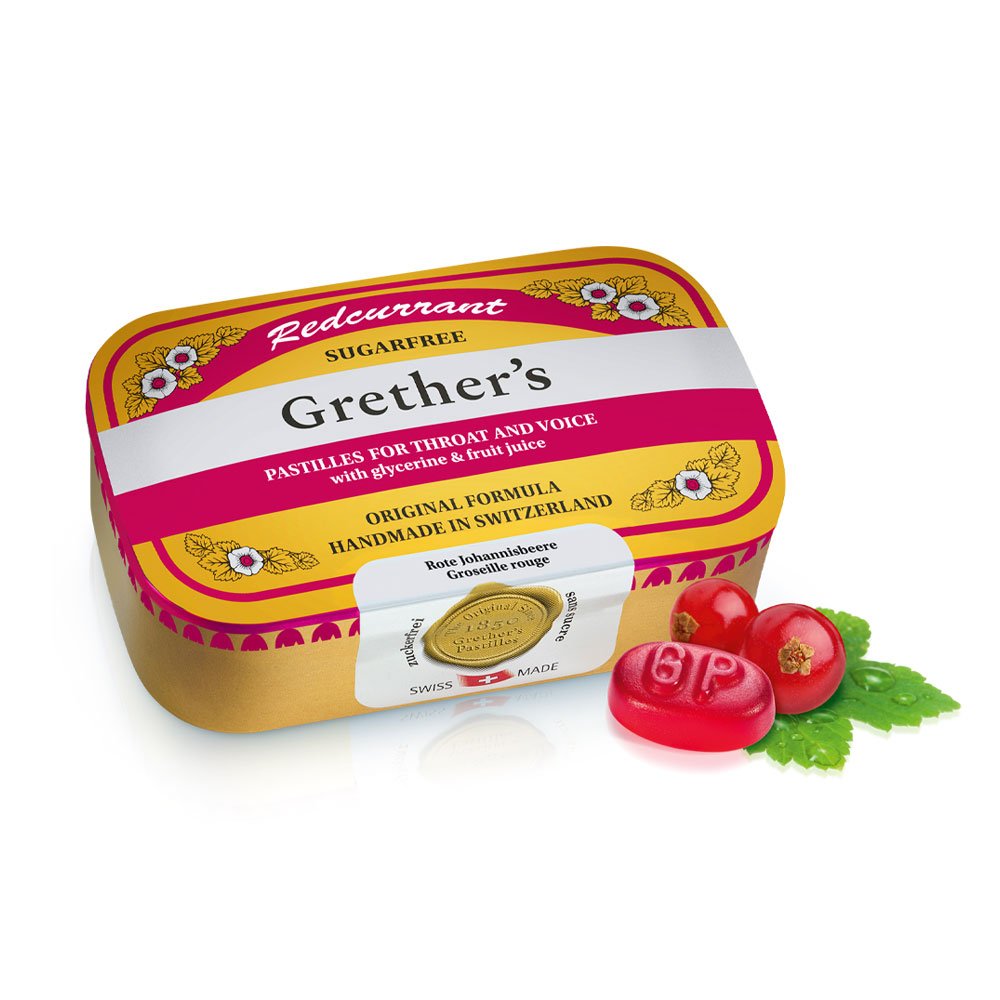 Grether's Pastilles Redcurrant, zuckerfrei 110 g Dose