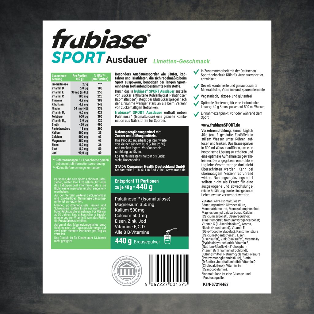 FRUBIASE SPORT Ausdauer Brausepulver