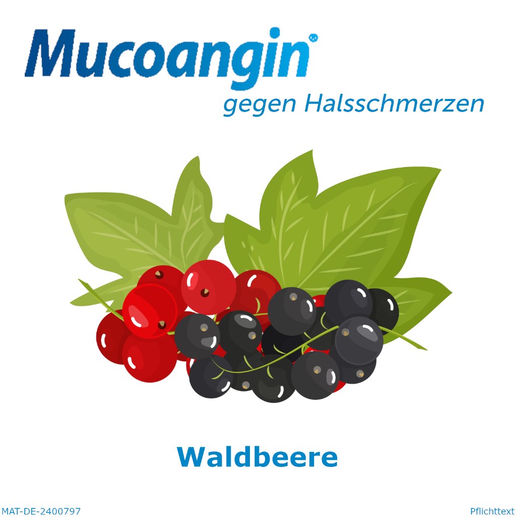 MUCOANGIN Waldbeere 20 mg Lutschtabletten