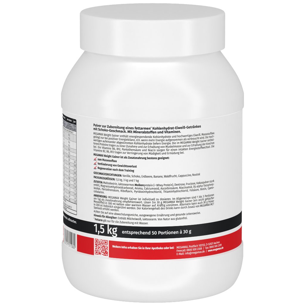 WEIGHT GAINER Megamax Schoko Pulver