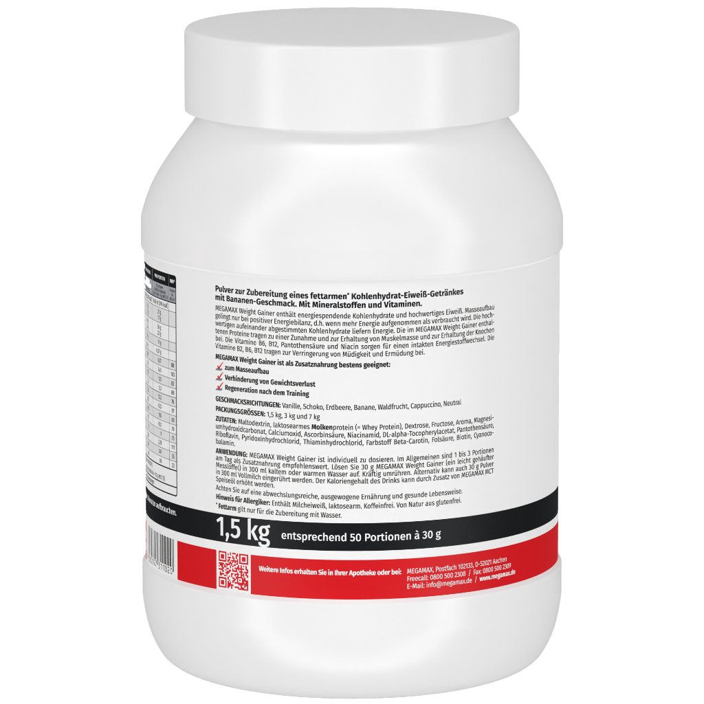 WEIGHT GAINER Megamax Banane Pulver