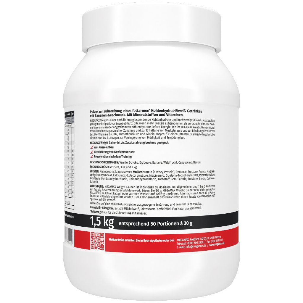 WEIGHT GAINER Megamax Banane Pulver