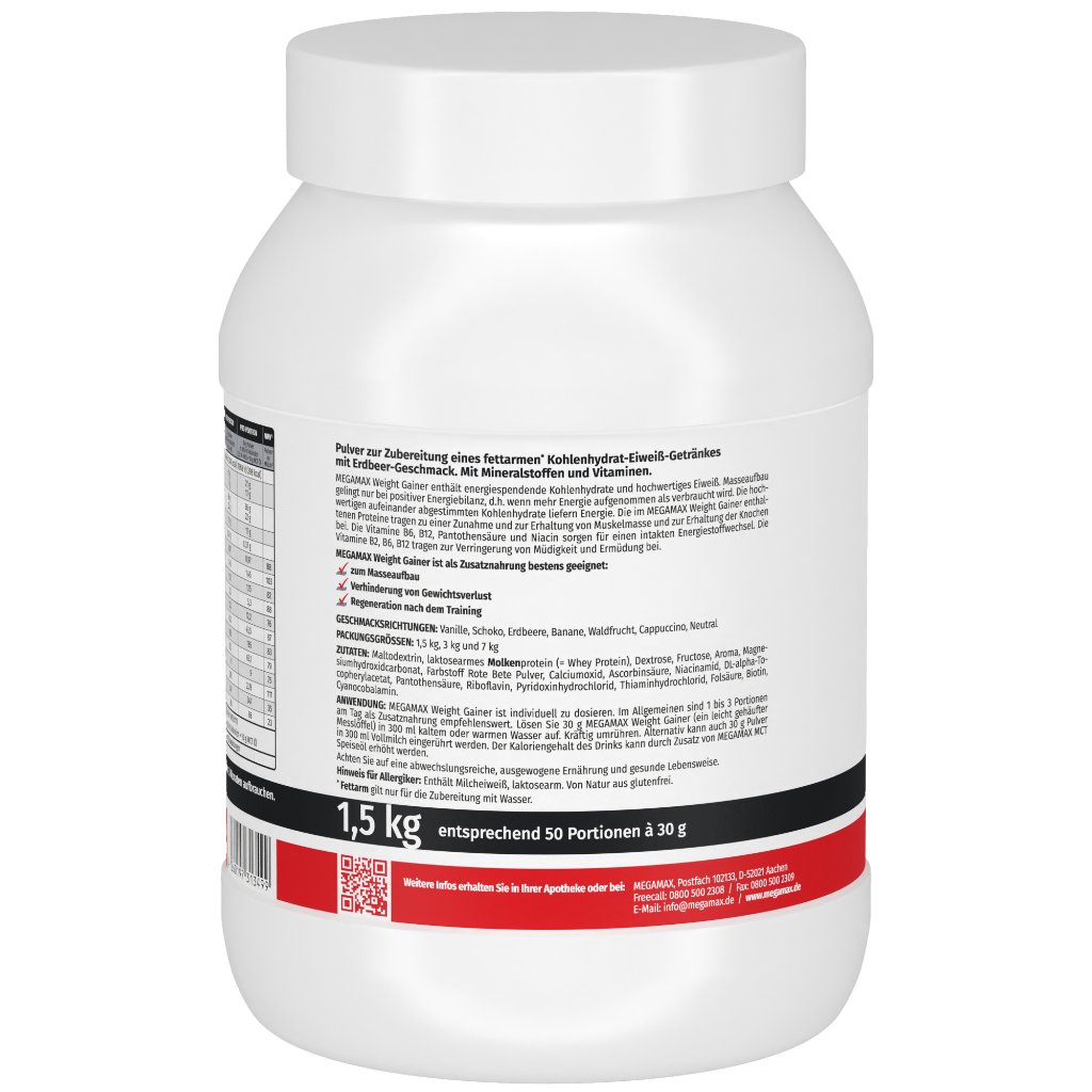 WEIGHT GAINER Megamax Erdbeere Pulver