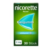 nicorette® Kaugummi 2 mg whitemint zur Raucherentwöhnung