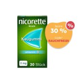 nicorette® Kaugummi 2 mg whitemint zur Raucherentwöhnung