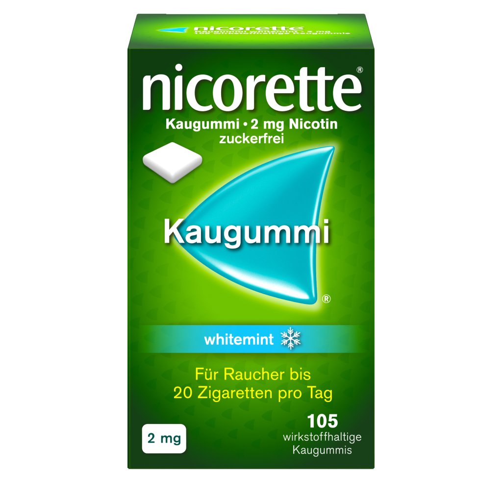 Nicorette® Kaugummi 2 mg whitemint