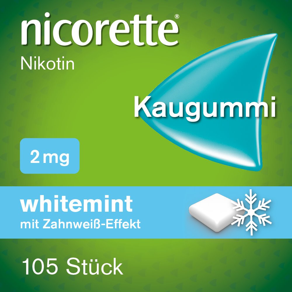 Nicorette® Kaugummi 2 mg whitemint