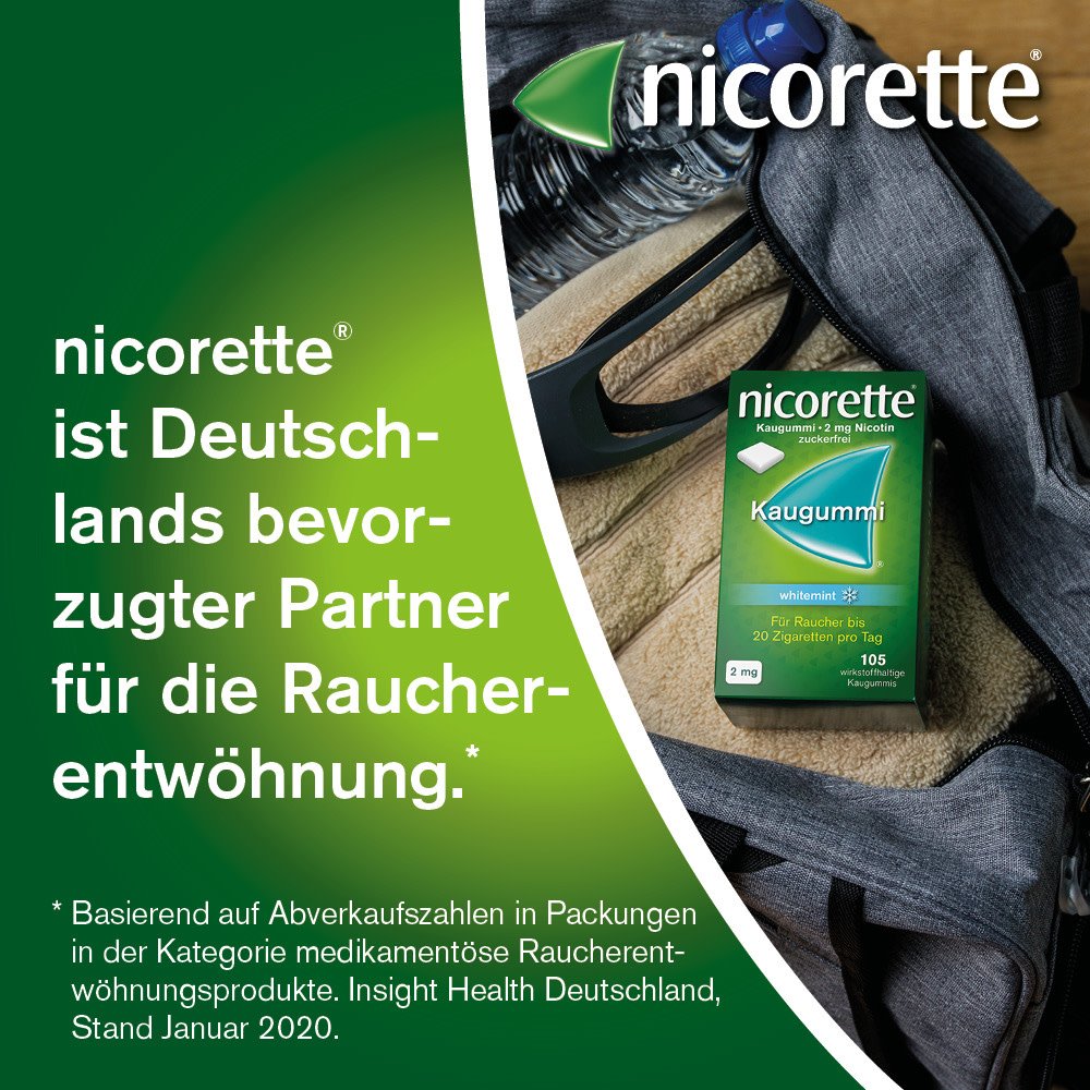 Nicorette® Kaugummi 2 mg whitemint