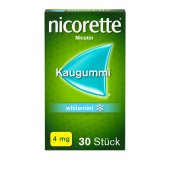 nicorette® Kaugummi 4 mg whitemint zur Raucherentwöhnung