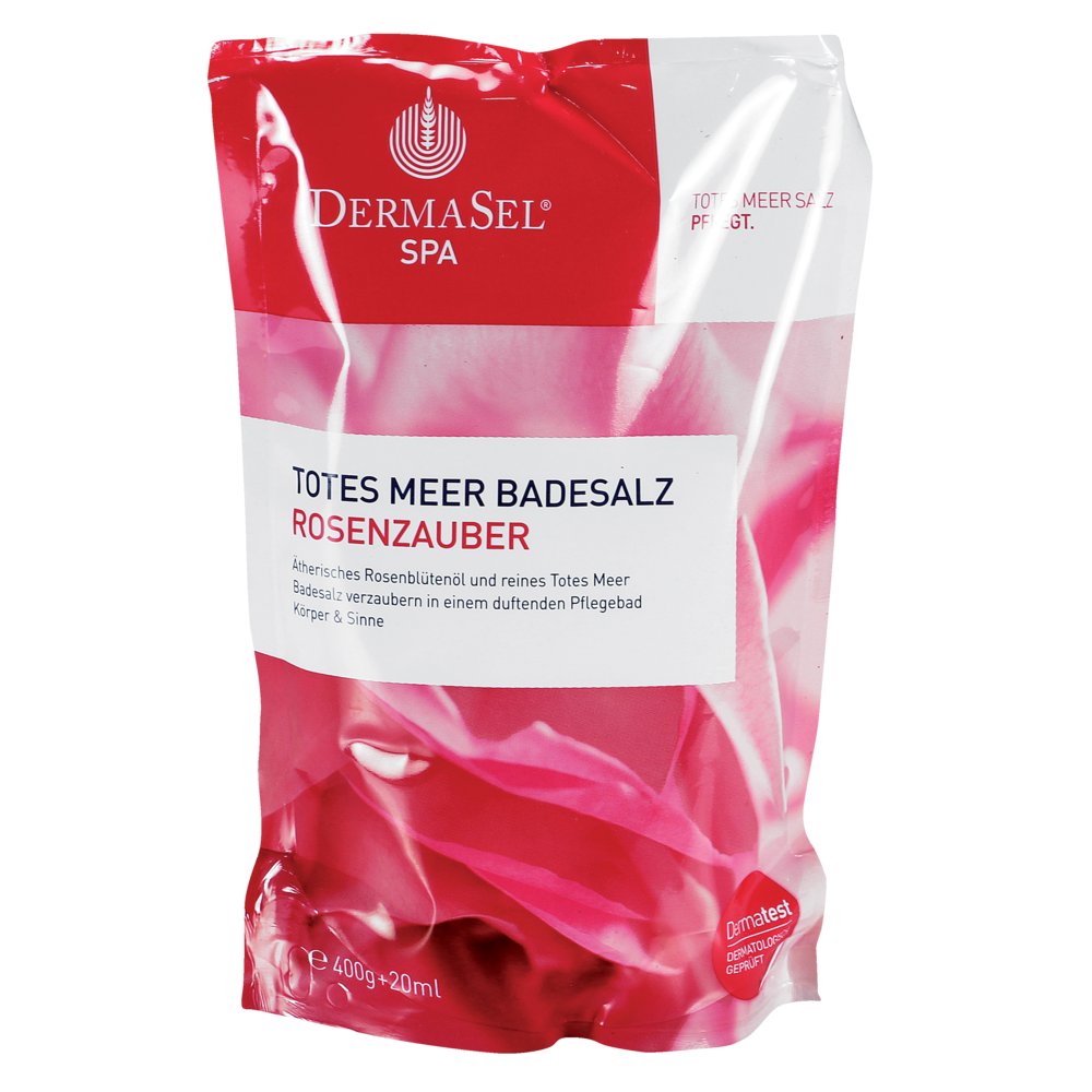 DERMASEL Totes Meer Badesalz+Rose SPA