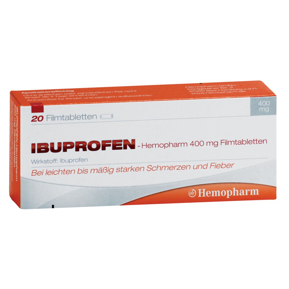 IBUPROFEN Hemopharm 400 mg Filmtabletten