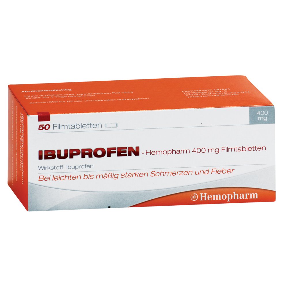 IBUPROFEN Hemopharm 400 mg Filmtabletten