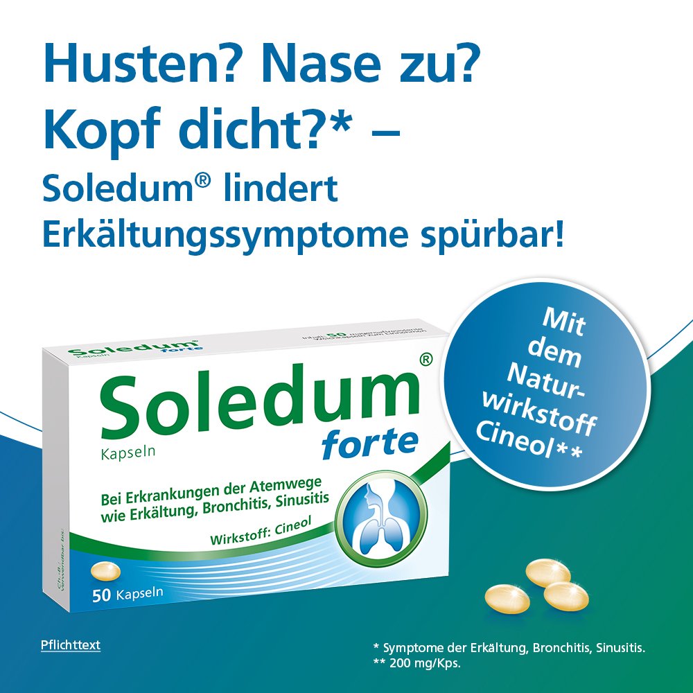 Soledum Kapseln forte 50 St