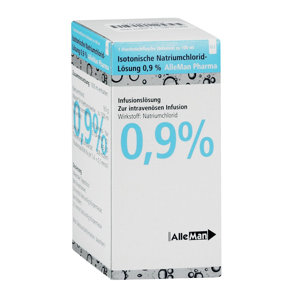 ISOTONISCHE NaCl 0,9% DELTAMEDICA Inf.-Lsg.Glasfl.