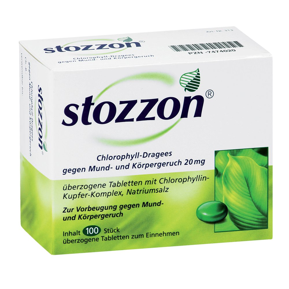 STOZZON Chlorophyll überzogene Tabletten