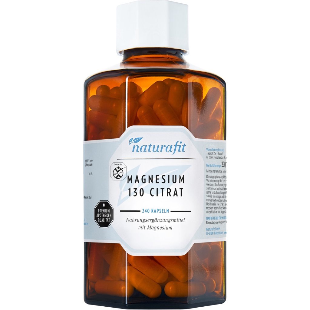 NATURAFIT Magnesium 130 Citr Kapseln
