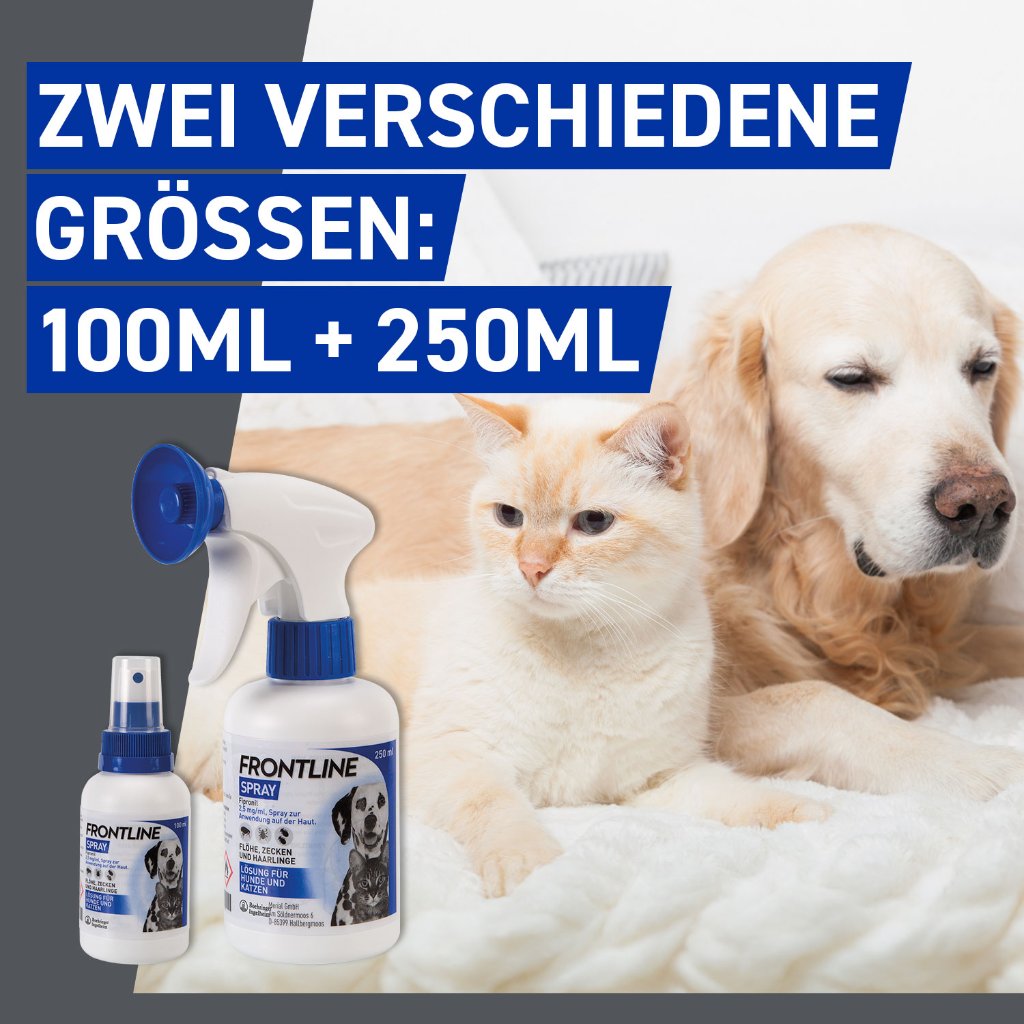 Frontline Spray für Hunde und Katzen ab 1. Lebenstag 100 ml