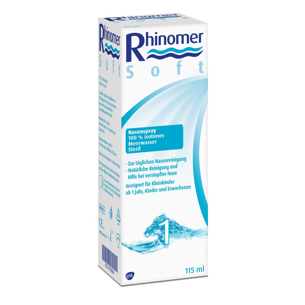 Rhinomer Soft, zur Reinigung und Befeuchtung der Nase, 115 ml