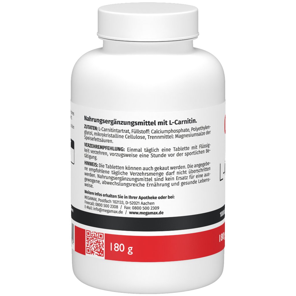L-CARNITIN 1000 mg Megamax Tabletten