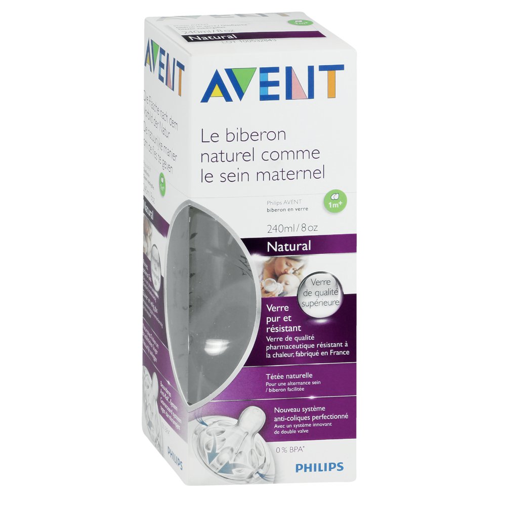 AVENT Flasche 240 ml Glas Naturnah