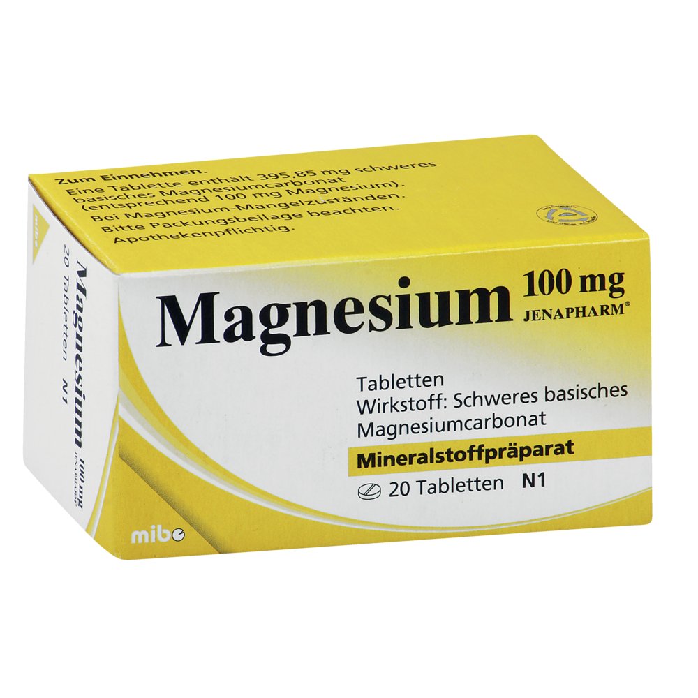 MAGNESIUM 100 mg Jenapharm Tabletten