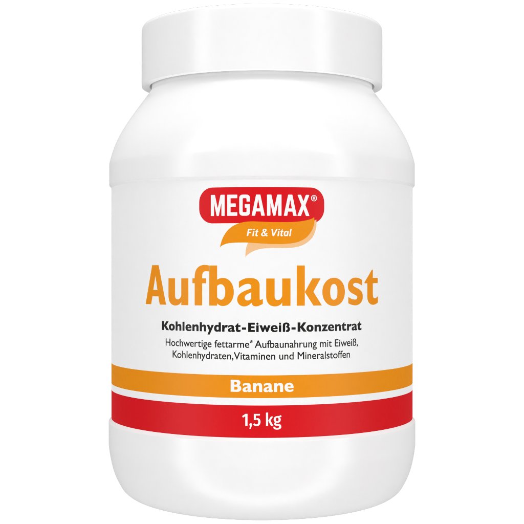 MEGAMAX Aufbaukost Banane Pulver