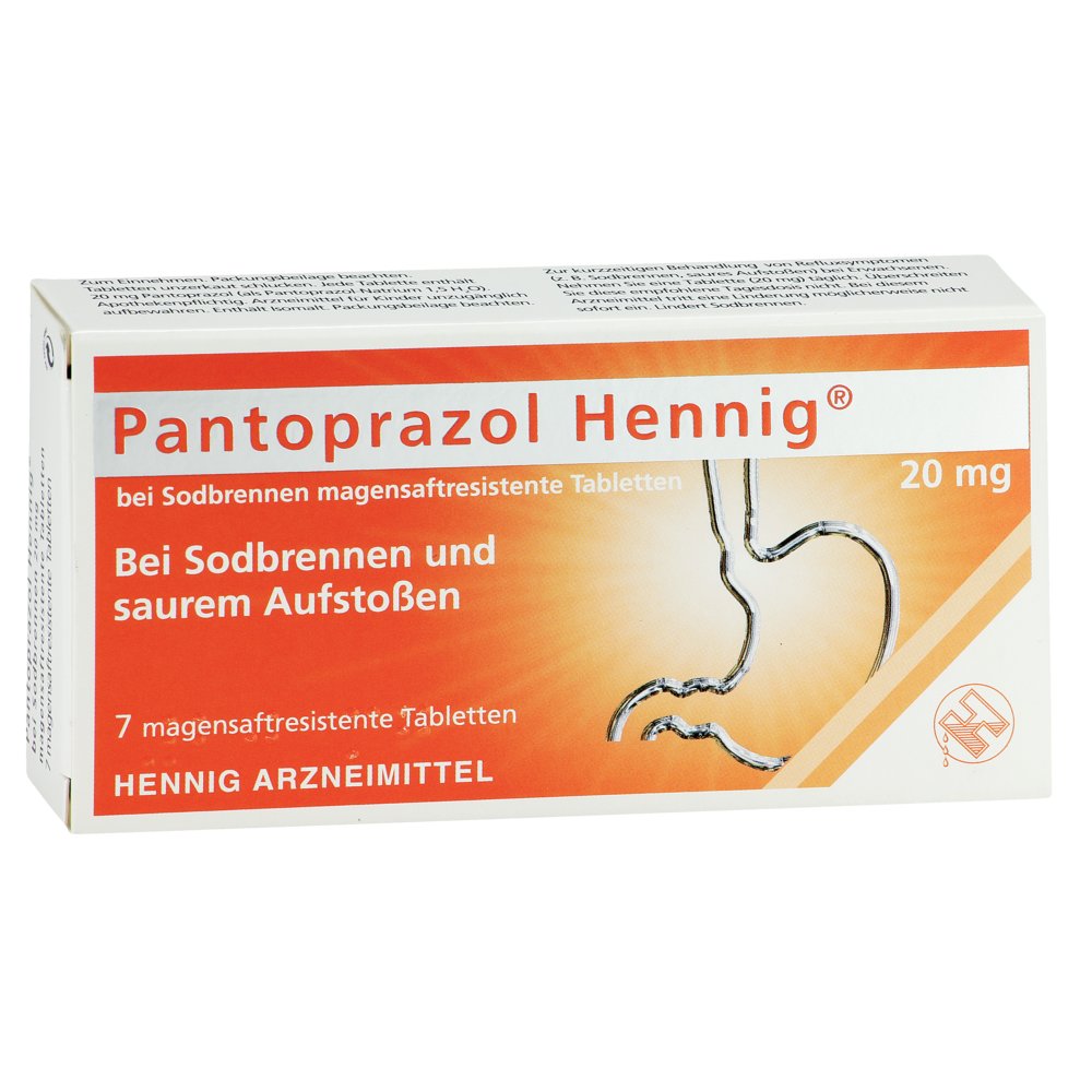 PANTOPRAZOL Hennig b.Sodbrennen 20 mg msr.Tabl.