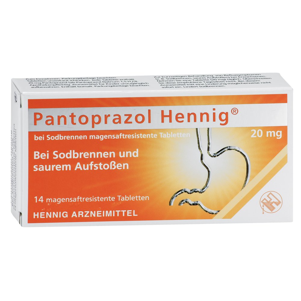 PANTOPRAZOL Hennig b.Sodbrennen 20 mg msr.Tabl.