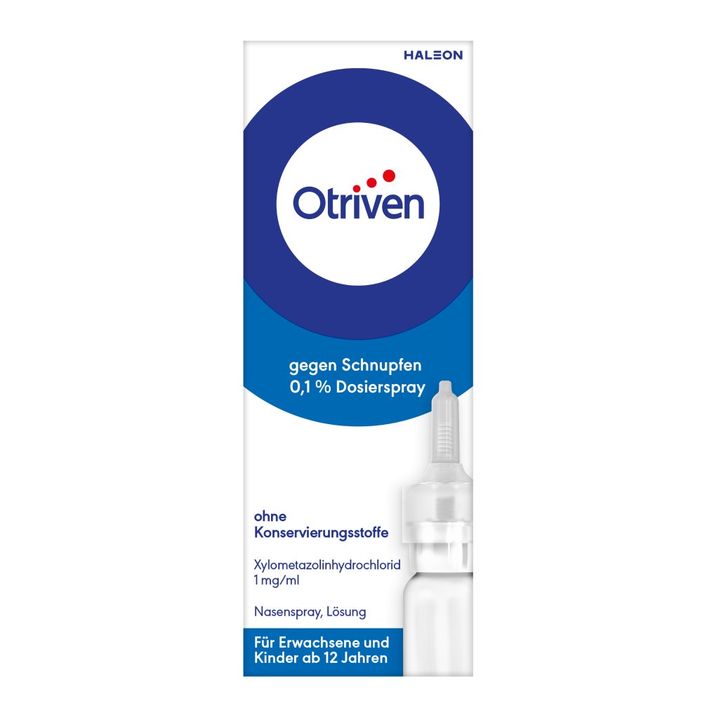 Otriven gegen Schnupfen 0,1 % Nasenspray ohne Konservierungsstoffe, 10 ml