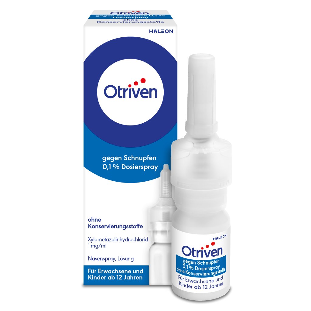 Otriven gegen Schnupfen 0,1 % Nasenspray ohne Konservierungsstoffe, 10 ml