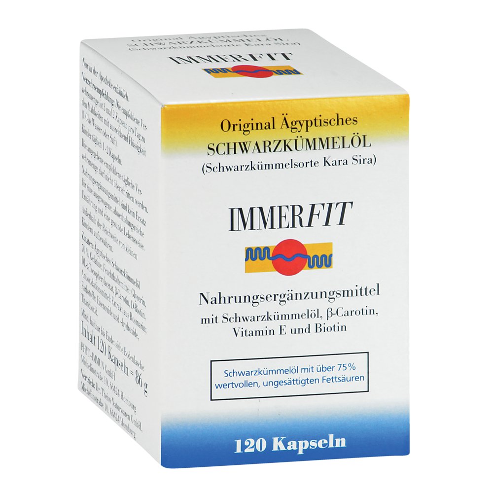 SCHWARZKÜMMELÖL Immerfit Kapseln
