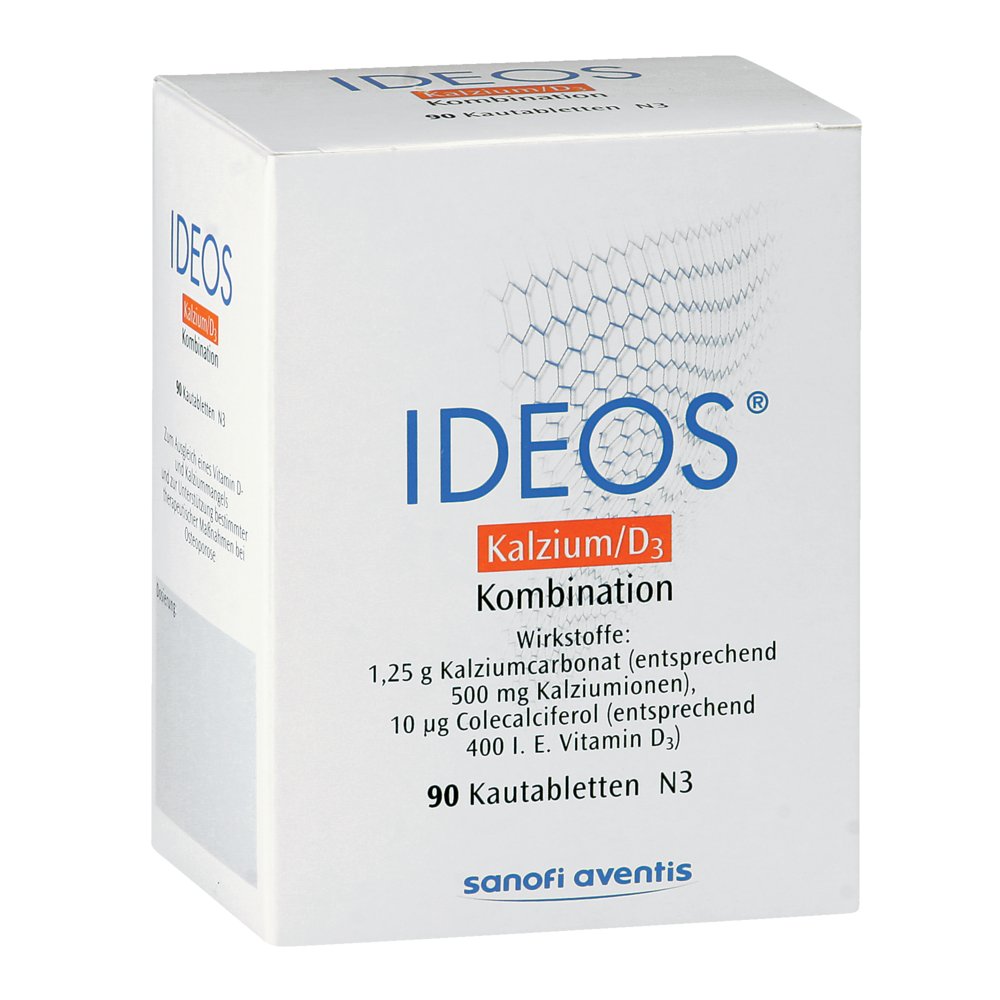 IDEOS 500 mg/400 I.E. Kautabletten