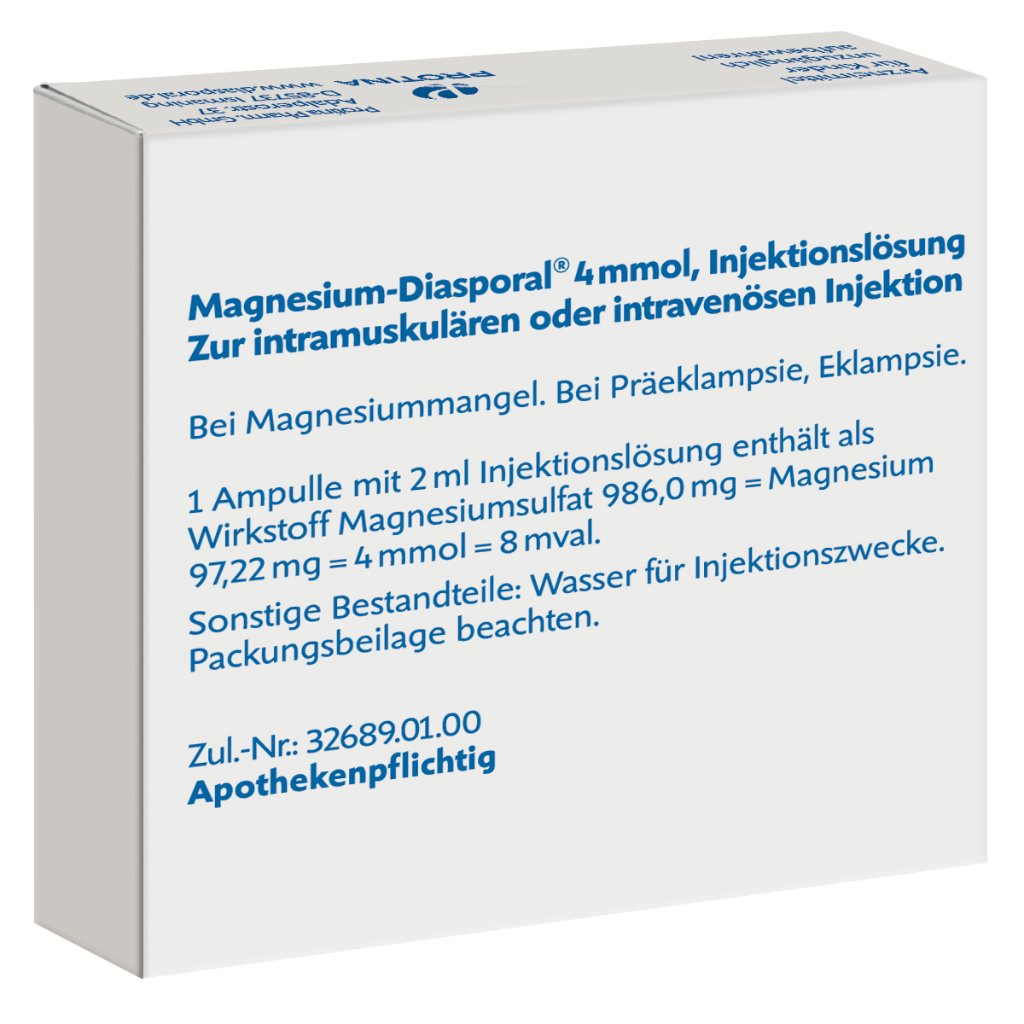 Magnesium-Diasporal® 4 mmol/2ml Injektionslösung, 5 x 2 ml **