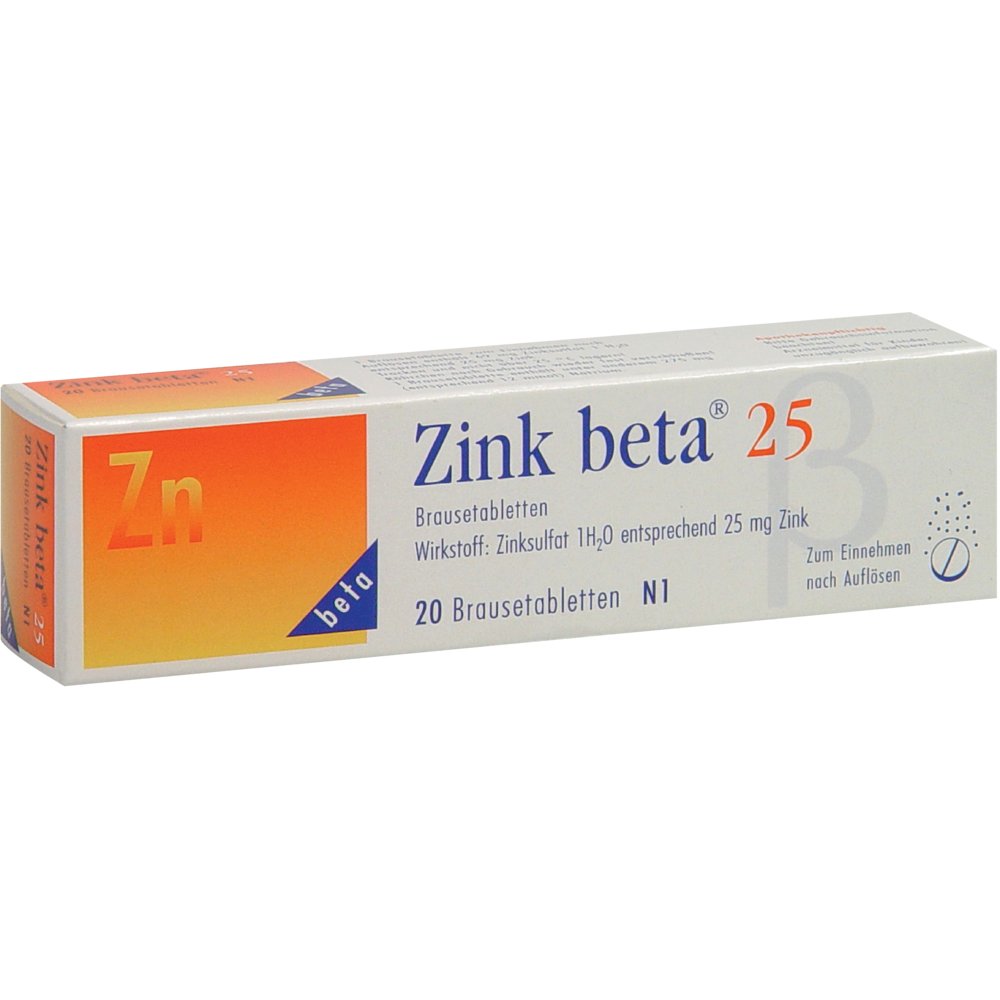 ZINK BETA 25 Brausetabletten