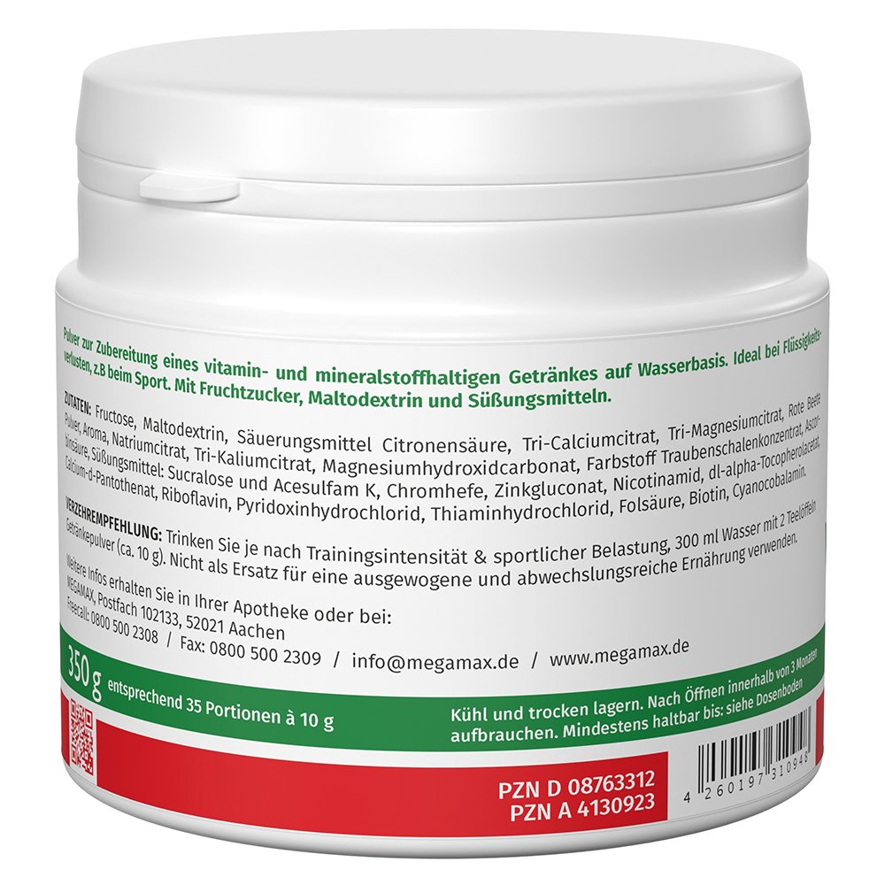 MEGAMAX Vita Mineral Drink Orange Pulver