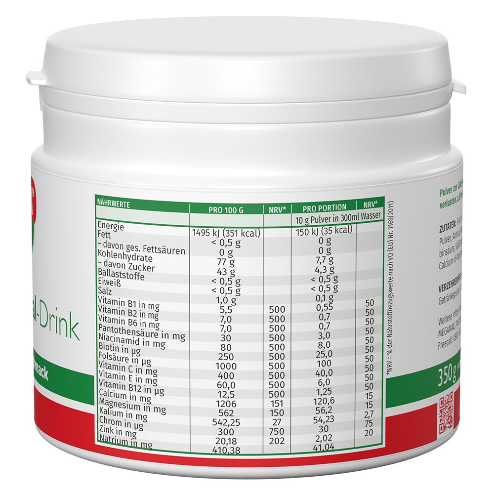 MEGAMAX Vita Mineral Drink Orange Pulver