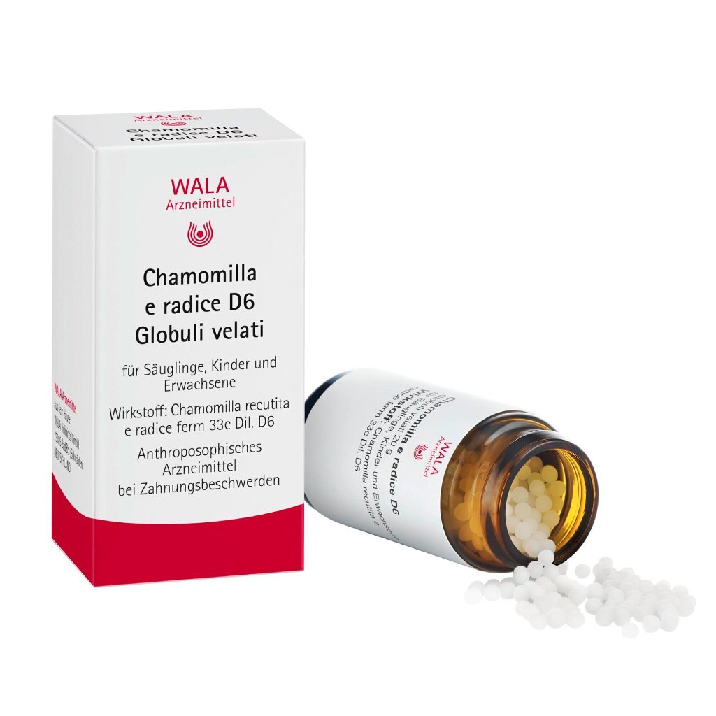 Chamomilla e radice D6, Globuli velati
