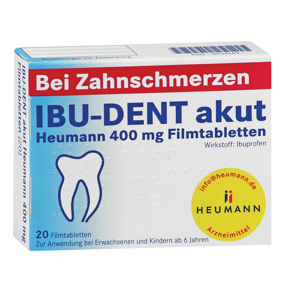 IBU-DENT akut Heumann 400 mg Filmtabletten