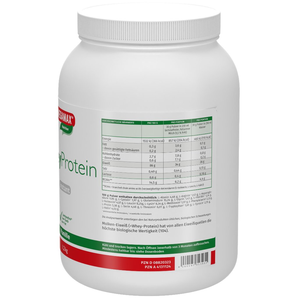 WHEYPROTEIN lactosefrei Vanille Pulver